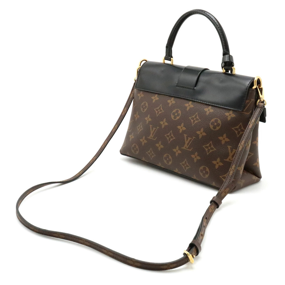 Louis Vuitton Monogram One Handle Black Noir Bag Handbag Shoulder Flap Black